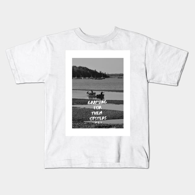 Grapling for them Oysters Kids T-Shirt by rconyard